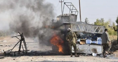 Missiles and drones were used