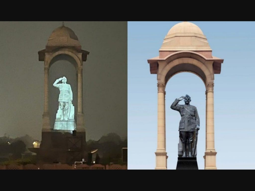 Grand statue of Netaji Subhash