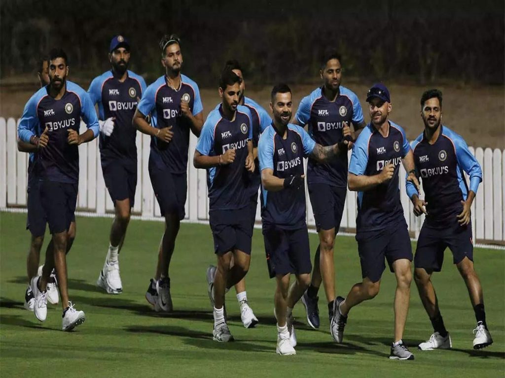 Indian team practiced