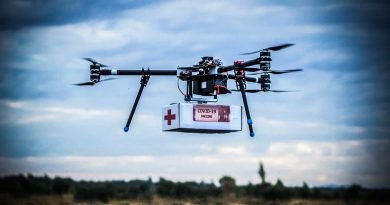 Drone carrying a consignment