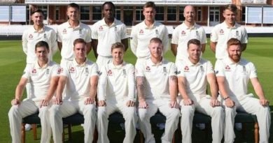 England's team announced