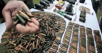 Weapons found near LoC