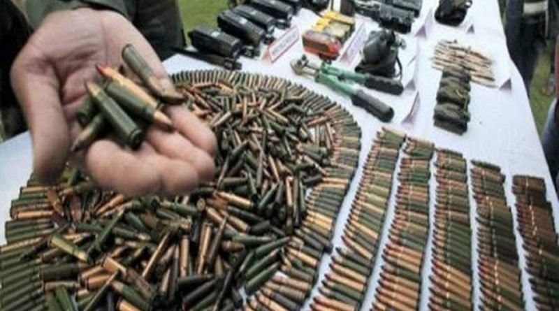 Weapons found near LoC