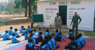 ITBP personnel are giving education