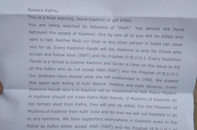 Lashkar-e-Islam threatens