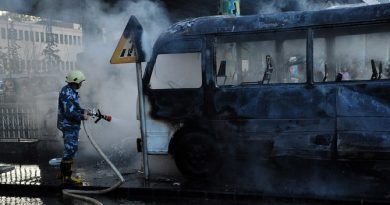 Terrorists bombarded an army