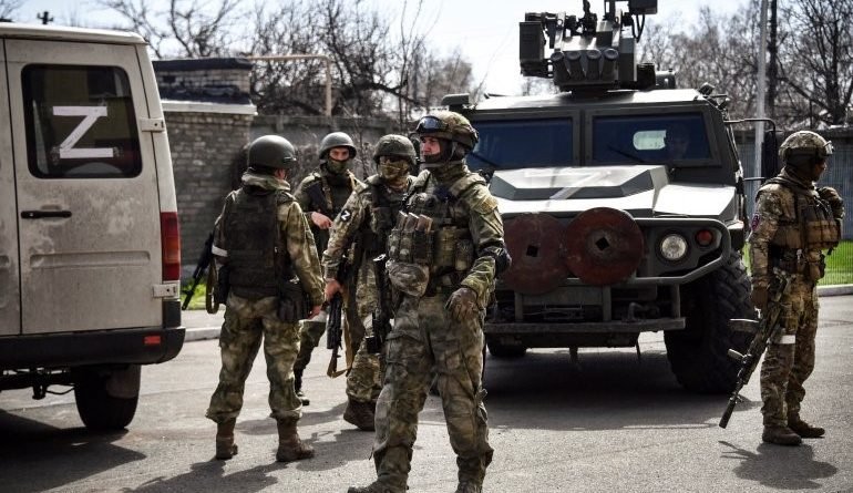 Fierce attack by the Russian army