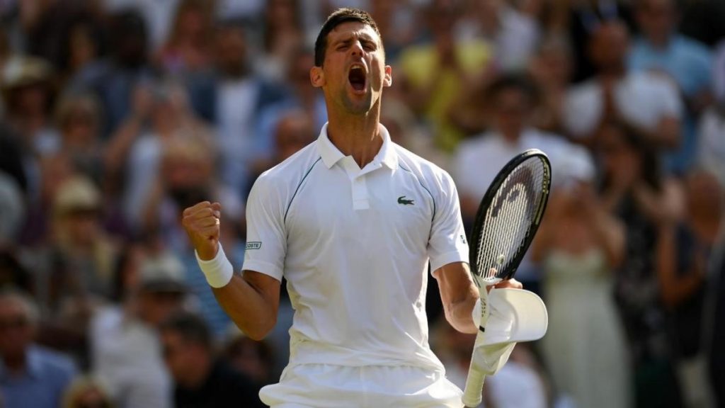 Novak Djokovic reached Wimbledon final