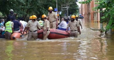 Heavy floods in Godavari river