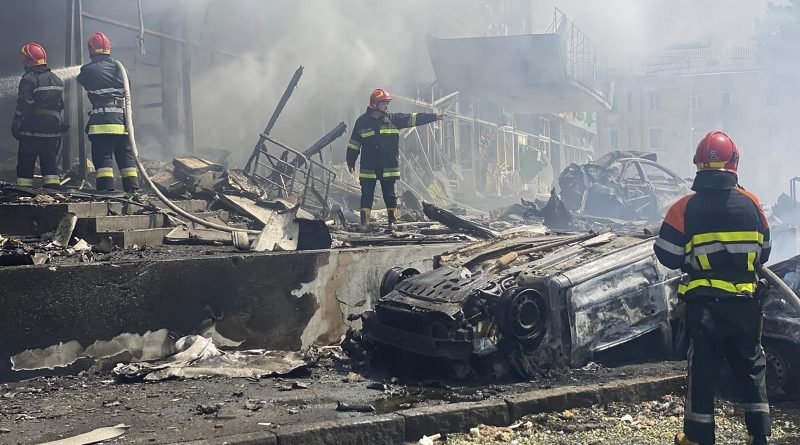 Russia strikes Ukraine