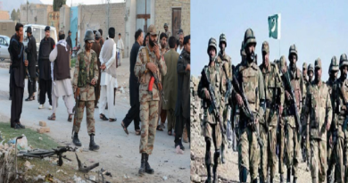 Seven soldiers were martyred, and six terrorists were killed in retaliation in Balochistan Encounter