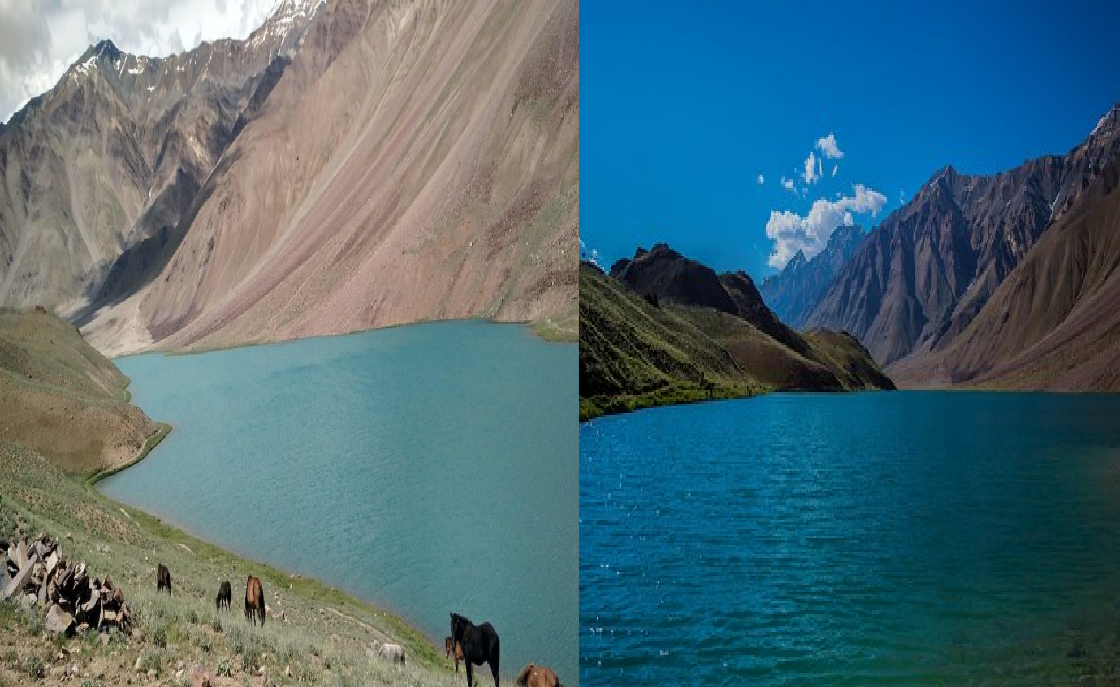 Which lake of India keeps changing its colour, what is its relation with Mahabharata and Silk Route.