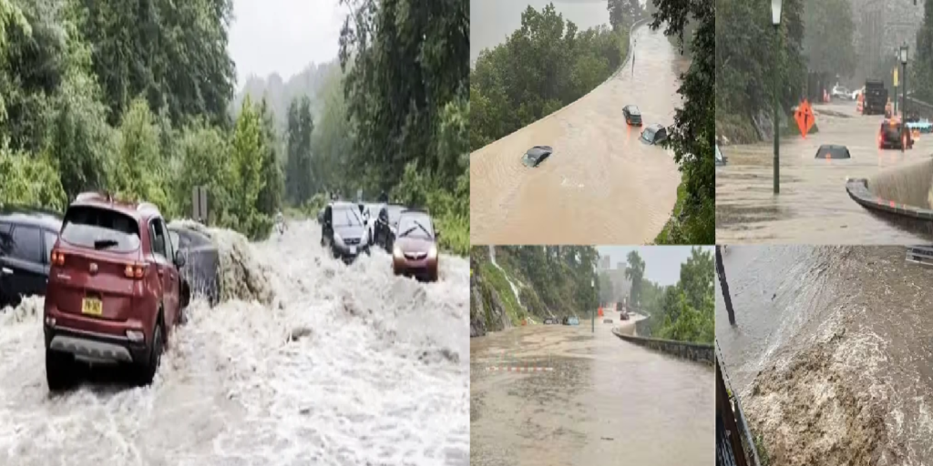 New York Flood: Vehicles submerged, Roads blocked, many trains and flights cancelled