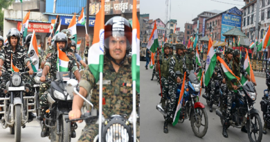 CRPF jawans took out a bike rally