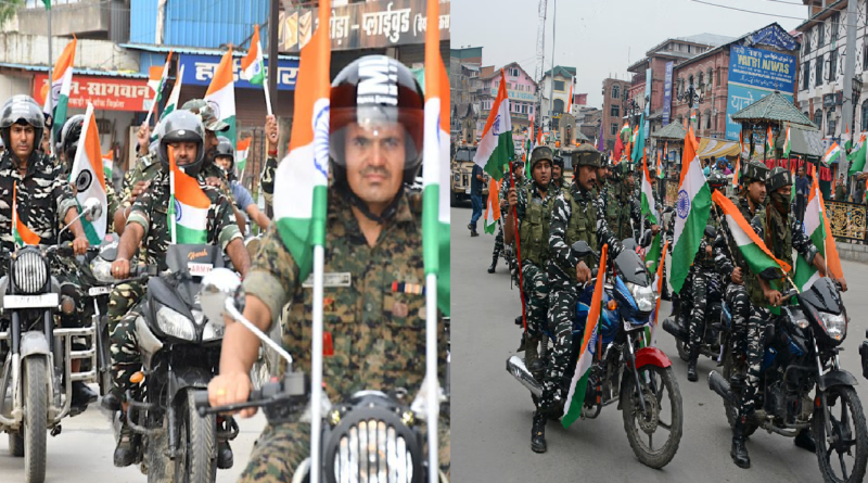CRPF jawans took out a bike rally