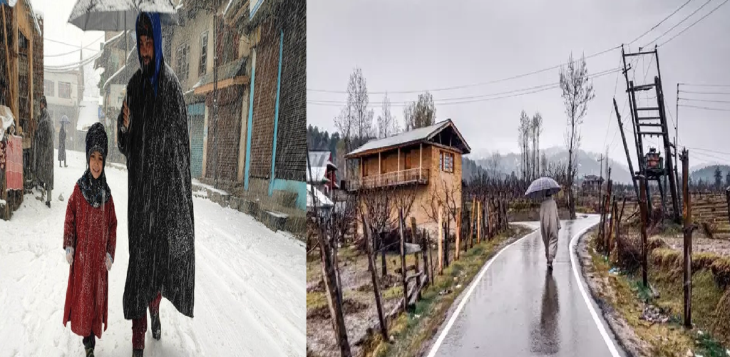 Weather Update: Light Snowfall in Kashmir and Rain Forecast for Next Two Days