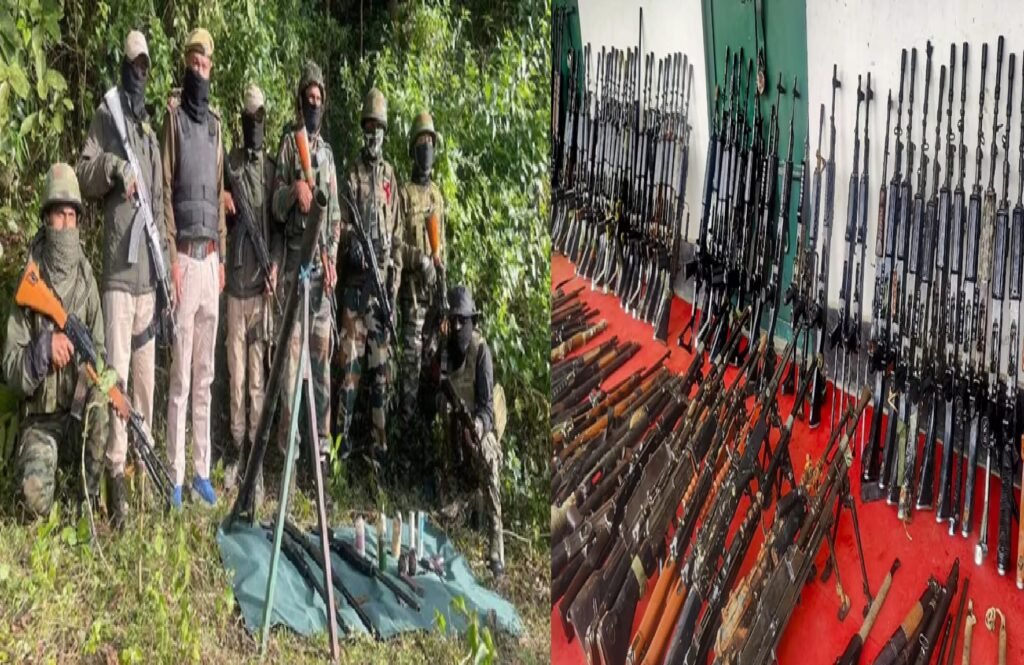 Manipur Security Forces Seize 155 Firearms, 1652 Ammunition in Major Crackdown