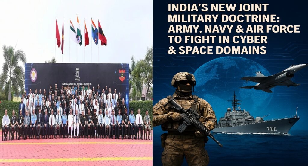India’s New Joint Military Doctrine: Army, Navy & Air Force to Fight in Cyber & Space Domains