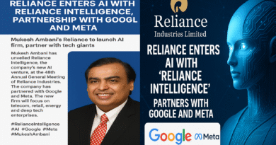 Reliance Enters AI with ‘Reliance Intelligence’; Partners with Google and Meta