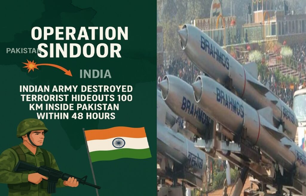 Operation Sindoor: Indian Army Destroyed Terrorist Hideouts 100 km Inside Pakistan Within 48 Hours