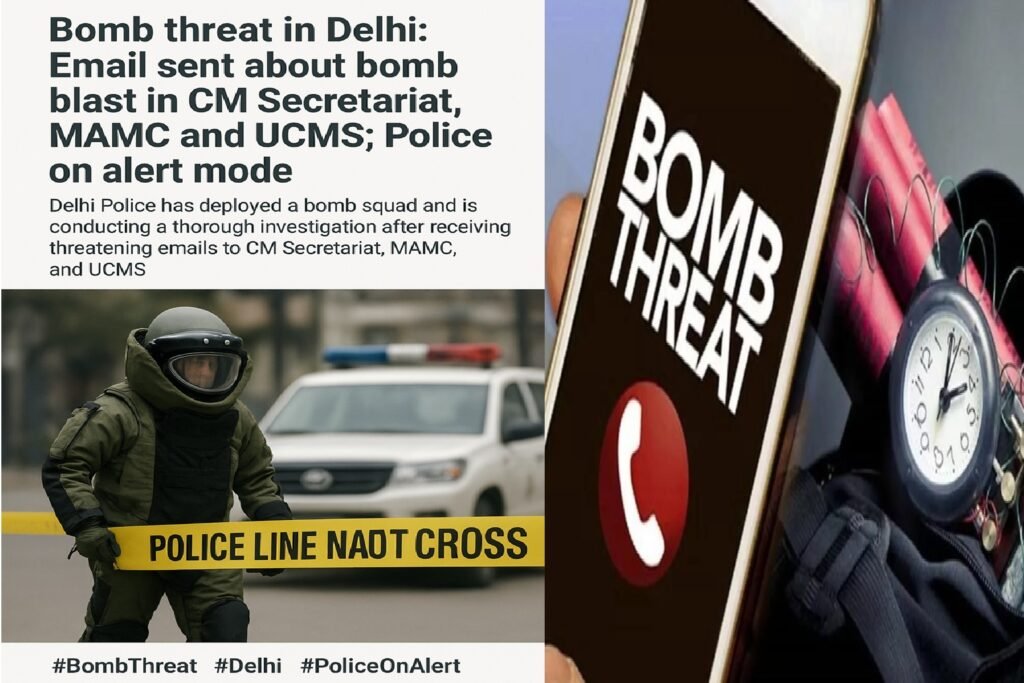 Bomb Threat in Delhi: Email Warns of Explosions at CM Secretariat, MAMC, and UCMS; Police on High Alert