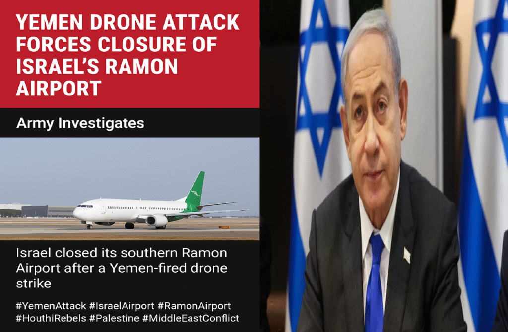 Yemen Drone Attack Forces Closure of Israel’s Ramon Airport, Army Investigates