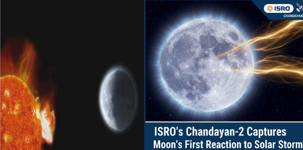 ISRO's Chandrayaan-2 Captures Moon’s First Reaction to Solar Storm