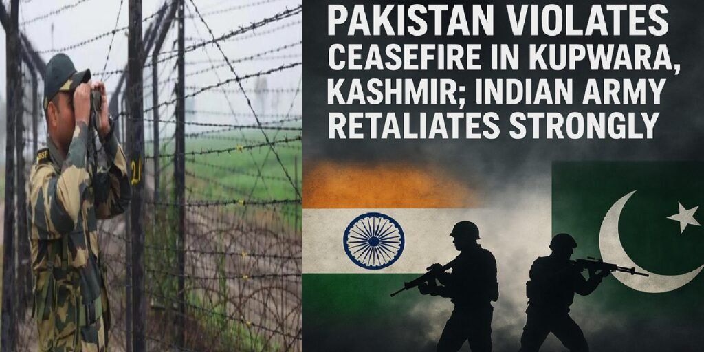 Pakistan Violates Ceasefire in Kupwara, Kashmir; Indian Army Retaliates Strongly