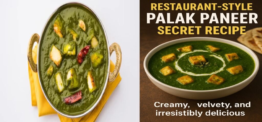 Restaurant-Style Palak Paneer Recipe: Creamy, Velvety, and Irresistibly Delicious