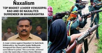 Major Blow to Naxalism: Top Maoist Leader Venugopal Rao and 60 Naxalites Surrender in Maharashtra