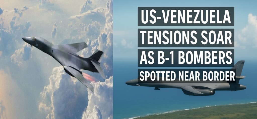 US-Venezuela Tensions Soar as B-1 Bombers Spotted Near Border Amid Rising Military Activity