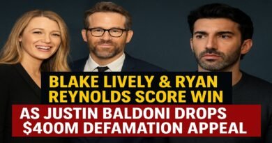 Blake Lively & Ryan Reynolds Score Win as Justin Baldoni Drops $400M Defamation Appeal