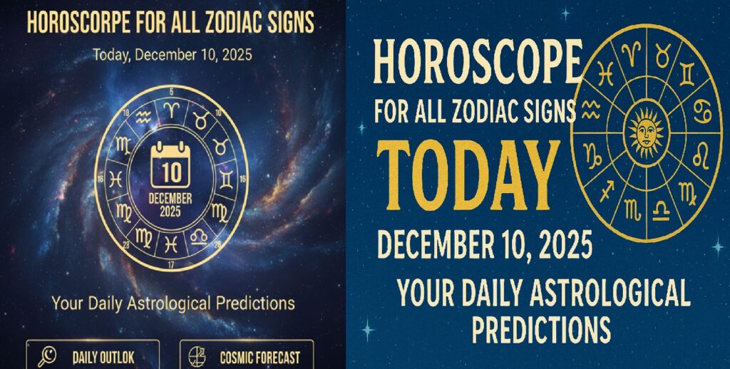 Horoscope for All Zodiac Signs Today, December 10, 2025: Your Daily Astrological Predictions