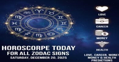 Horoscope Today for All Zodiac Signs – Saturday, December 20, 2025: Love, Career, Money & Health Predictions