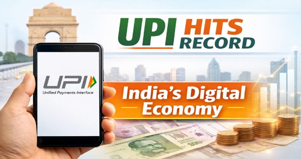 India’s UPI Hits Record 21.63 Billion Transactions in December 2025, Driving Digital Economy Growth
