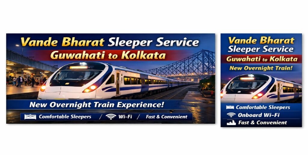 Railway Launches Vande Bharat Sleeper Service Between Guwahati and Kolkata: Comfort Meets Speed