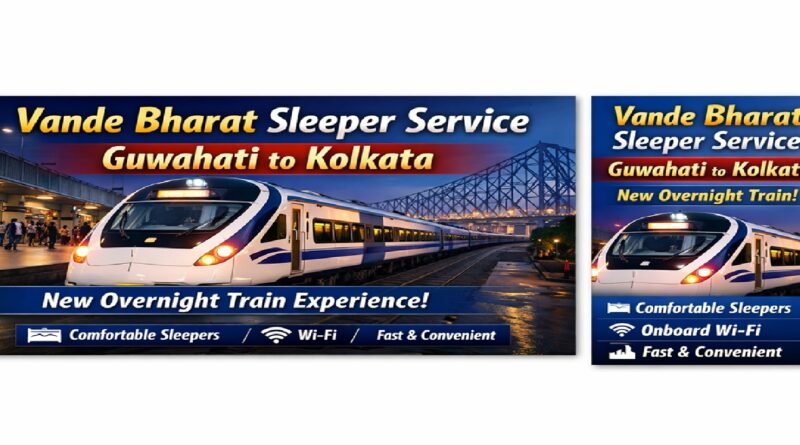Railway Launches Vande Bharat Sleeper Service Between Guwahati and Kolkata: Comfort Meets Speed