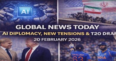 Global News Today: AI Diplomacy, Middle East Tensions, T20 World Cup Drama & Economic Shifts — 20 February 2026