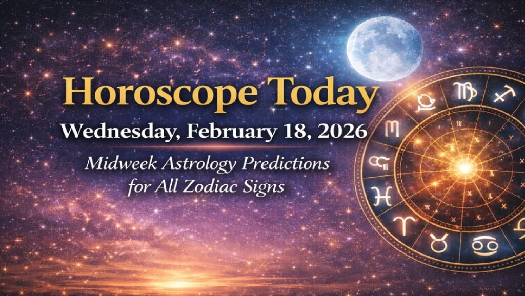 Horoscope Today: February 18, 2026, Wednesday – Midweek Astrology Predictions for All Zodiac Signs