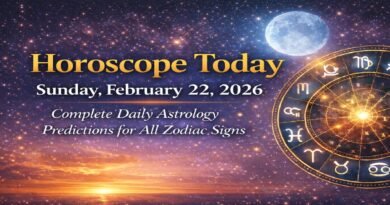 Horoscope Today: February 22, 2026, Sunday– Complete Daily Astrology Predictions for All Zodiac Signs