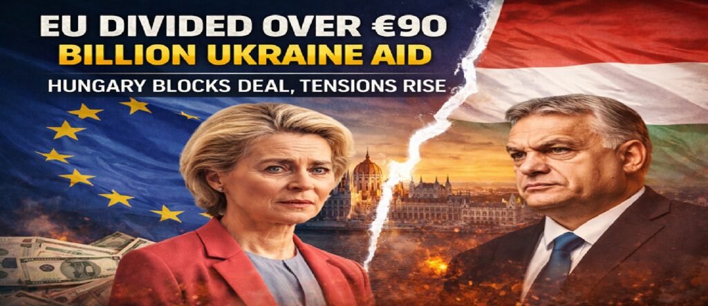 EU Divided Over €90 Billion Ukraine Aid: Hungary Blocks Deal, Tensions Rise