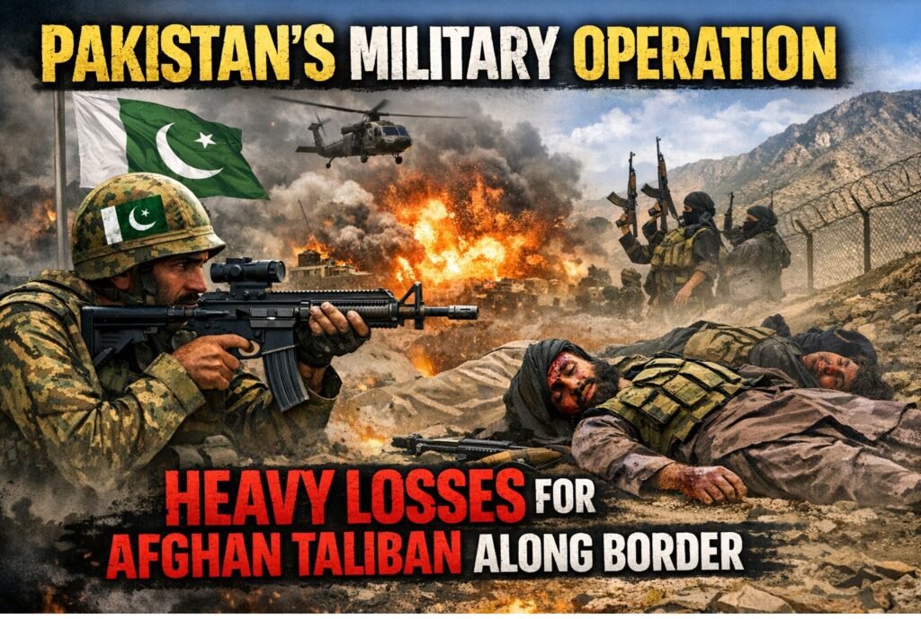 Pakistan’s Military Operation Claims Heavy Losses for Afghan Taliban Along Border