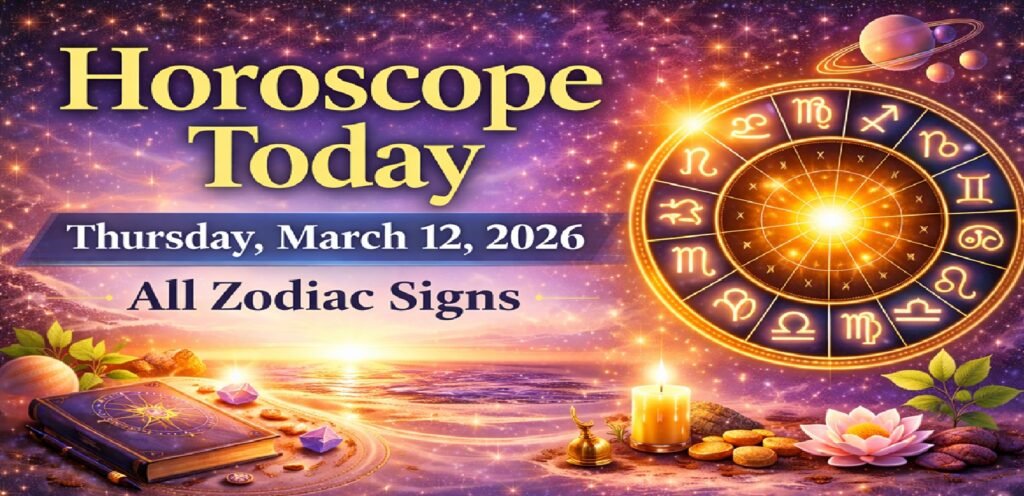 Horoscope Today: March 12, 2026, Thursday – Daily Astrology Predictions for All Zodiac Signs