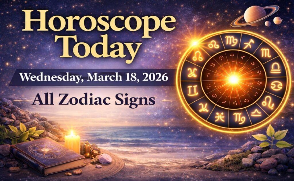 Horoscope Today: March 18, 2026, Wednesday – Astrology Forecast for All Zodiac Signs