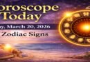 Horoscope Today: March 20, 2026, Friday – Daily Astrology Predictions for All Zodiac Signs