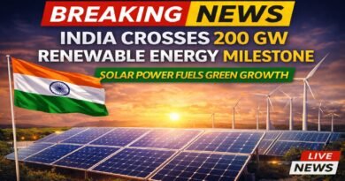 India Crosses 200 GW Renewable Energy Capacity Milestone, Solar Power Drives Green Surge