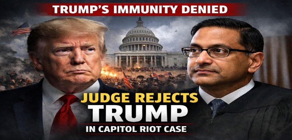 Trump Faces Legal Setback as Judge Amit Mehta Rejects Immunity in Capitol Riot Case