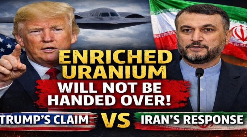 Iran Dismisses Trump’s Uranium Claim: “Not a Gram Will Leave the Country” Amid Expanding War Talks