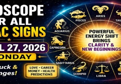 Horoscope for Every Sign of the Zodiac: April 27, Monday, 2026: Strong Energy Change Brings Luck, Clarity, and Life Transitions