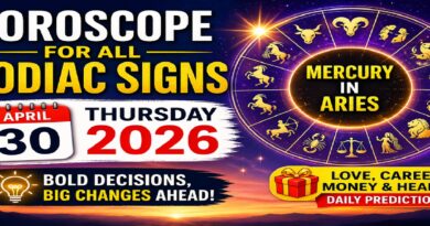 Horoscope for All Zodiac Signs – April 30, 2026 (Thursday): Mercury in Aries Sparks Bold Decisions & Life Changes